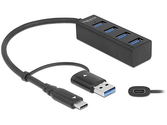 DELOCK 63828 - Hub USB (bianco)