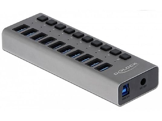 DELOCK 63670 - Concentrateur USB (Gris)