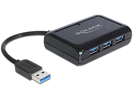 DELOCK 62440 - USB-Hub (Schwarz)