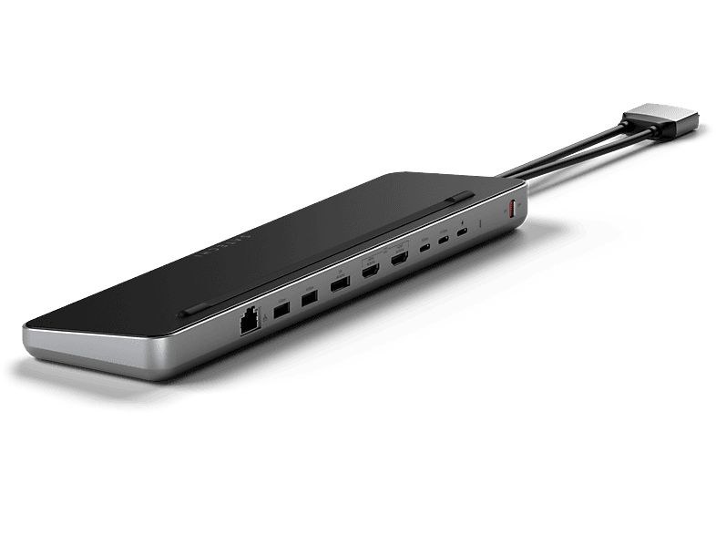 SATECHI Dual Dock Stand USB Type-C multiport adapter, 2x USB-A, 2x USB ...
