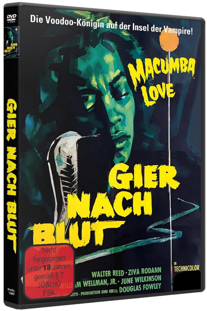 DVD-Hülle mit Filmplakat, das ein Männergesicht zeigt, Titel in Gelb und schwarzem Hintergrund.