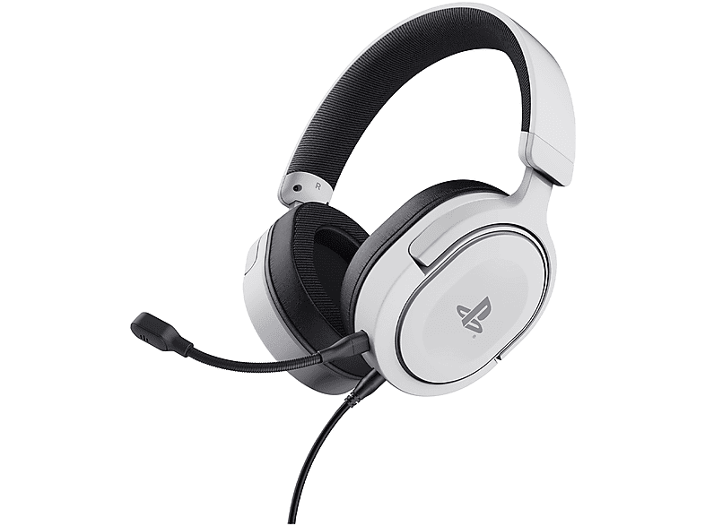 Trust Gxt498W Forta Headset PS5 Cuffie, White/Black