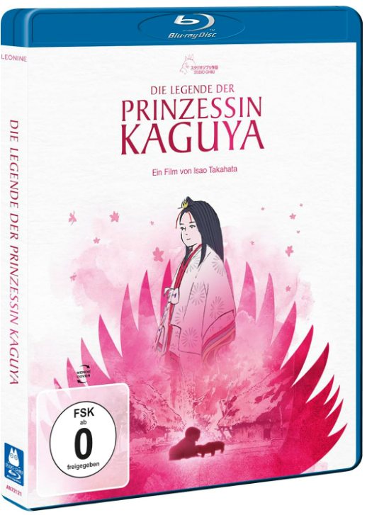Blu-ray-Disc-Hülle mit japanischer Cartoon-Kunst, Titel auf Japanisch und Deutsch.
