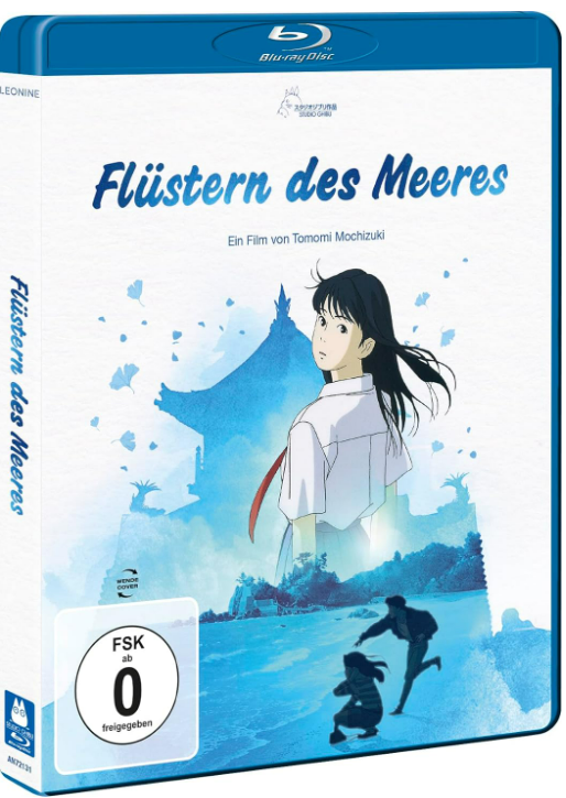 Eine Blu-ray-Disc-Hülle mit einem Filmplakat, das ein Mädchen im Anime-Stil und einen japanischen Tempel zeigt.