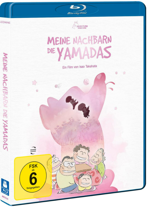 Eine Blu-ray-Disc-Box mit dem Titel "Meine Nachbarn Die Yamadas" auf Deutsch.