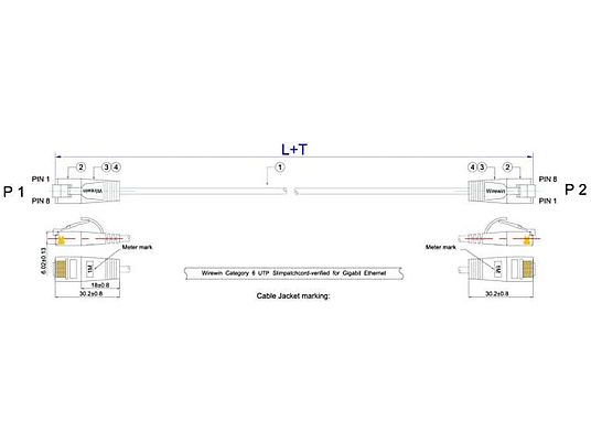 SLIM PKW-LIGHT-K6 0.5 - Netzwerkkabel, 5 m, Grün