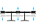 MULTIBRACKETS Triple L - Tischhalterung (Schwarz)