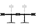 MULTIBRACKETS Triple L - Tischhalterung (Schwarz)