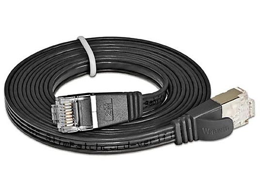 SLIM Slim STP - câble réseau, 3 m, 1000 Mbit/s, Noir