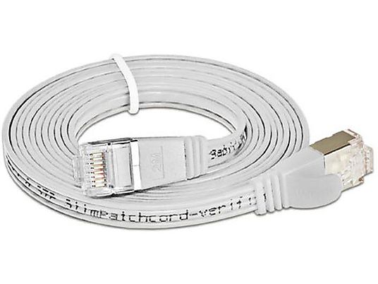 SLIM Slim STP - câble réseau, 0.5 m, 1000 Mbit/s, Blanc