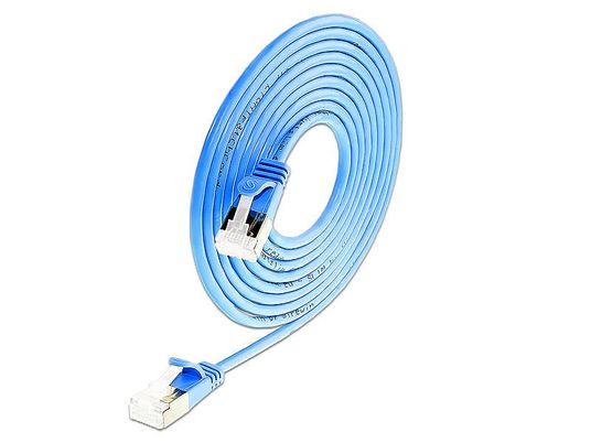 SLIM PKT-SLIM-KAT6 15.0 RT - Câble patch mince, 1 m, Bleu