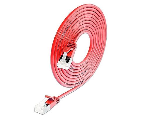 SLIM PKW-LIGHT-STP-K6A 0.25 RT - Câble patch mince, 0.25 m, Rouge