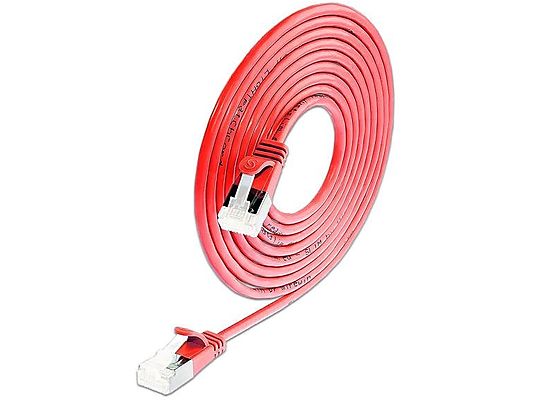 SLIM PKW-LIGHT-STP-K6A 0.25 RT - Cavo patch sottile, 0.25 m, Rosso