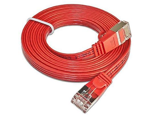 SLIM PKW-STP-SLIM-KAT6 3.0 RT - câble réseau, 3 m, 1000 Mbit/s, Rouge