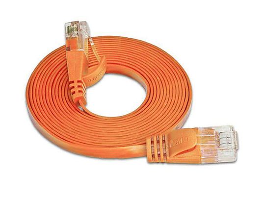 SLIM PKW-SLIM-KAT6 0.25 - câble réseau, 7.5 m, Orange