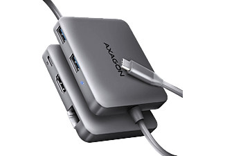 AXAGON USB 3.2 Gen1 Type-C multiport adapter, 5 Gbit/s, 2x USB-A, Type-C, HDMI 4K60Hz, GigabitLAN (HMC-5HL)