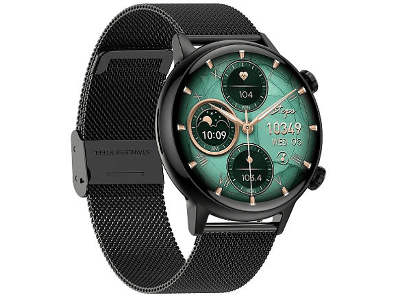 Smartwatch MANTA Alexa Mini Czarny 39mm SWU502BK + Dodatkowy pasek
