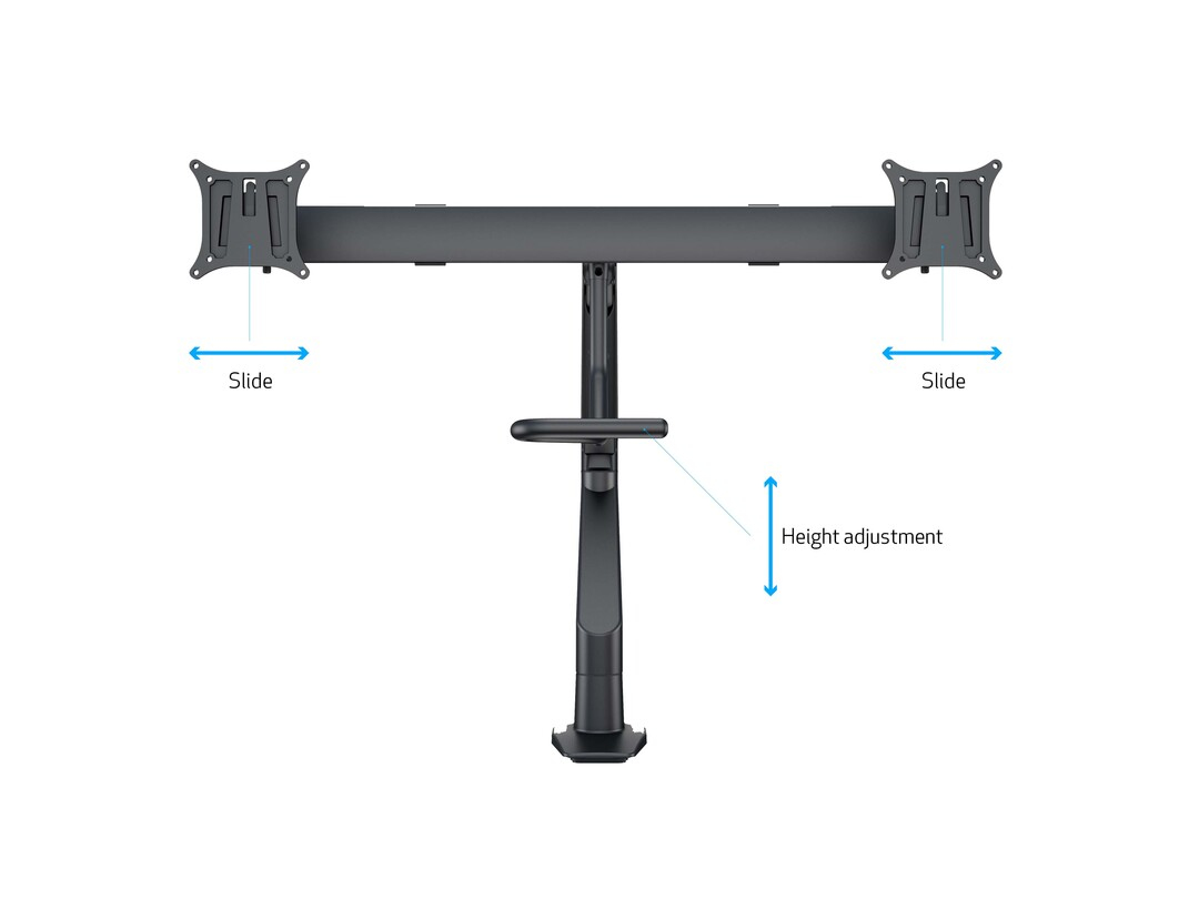 MULTIBRACKETS 6355 - Support de table (Noir)