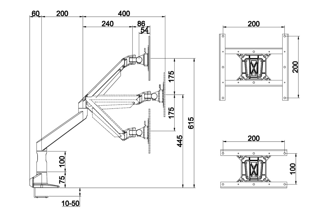 MULTIBRACKETS 7130 - Accessoires (Argent)