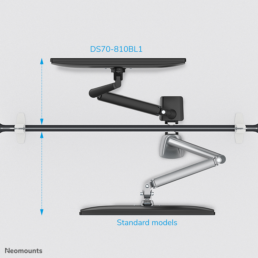 NEOMOUNTS DS70-810BL1 - Support de table (Argent)