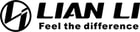 Das Lian Li Logo zeigt ein stilisiertes 'L' in einem Kreis, mit dem Text 'LIAN LI' und dem Slogan 'Feel the difference'.