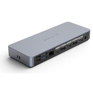 HYPER HD-GD1000-EU DOCKINGSTATION - Stazione di aggancio + Hub USB (Silver)