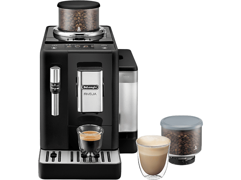 De'Longhi Exam 440.35 B RIVELIA Kaffeevollautomat (Onyx Black, Stahlmahlwerk, 19 bar)