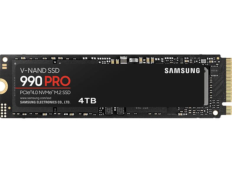 Disco duro SSD interno 4 TB - Samsung, MZ-V9P4T0B 990 PRO, 4TB, PCI Express 4.0, Negro