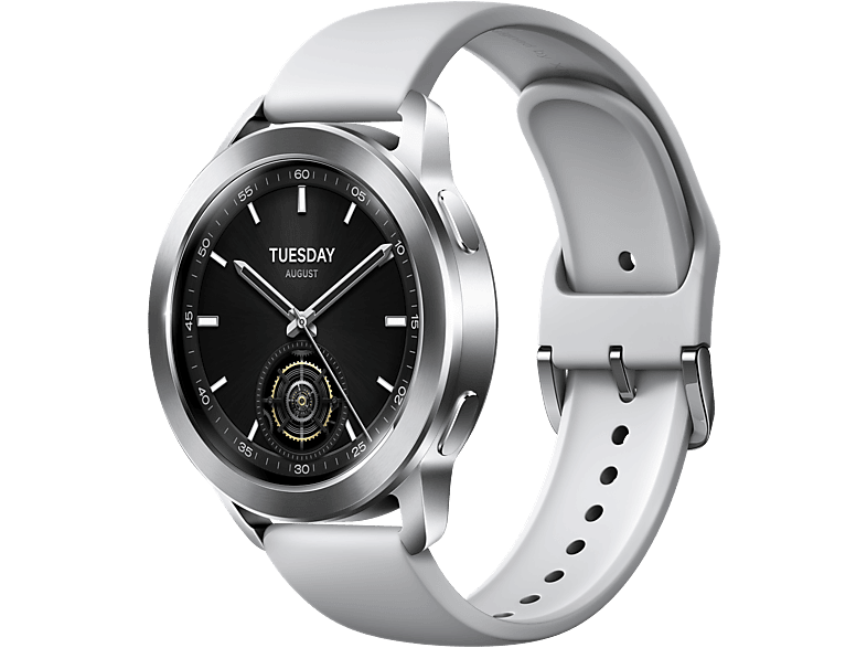 Smartwatch - Xiaomi Watch S3, AMOLED, Bluetooth, Hasta 15 días, HyperOS, Plata