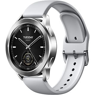 Smartwatch - Xiaomi Watch S3, AMOLED, Bluetooth, Hasta 15 días, HyperOS, Plata