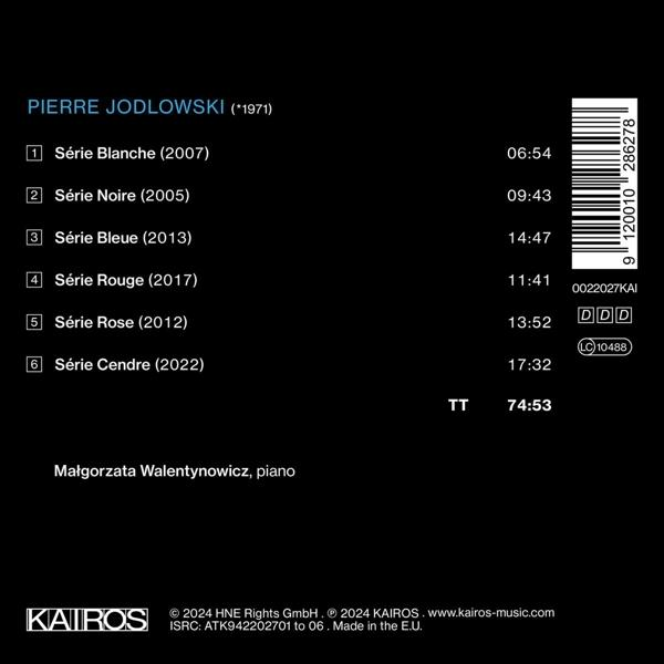 CD-Cover mit Text und Barcode. Es listet Musikkompositionen und den Namen des Künstlers auf.