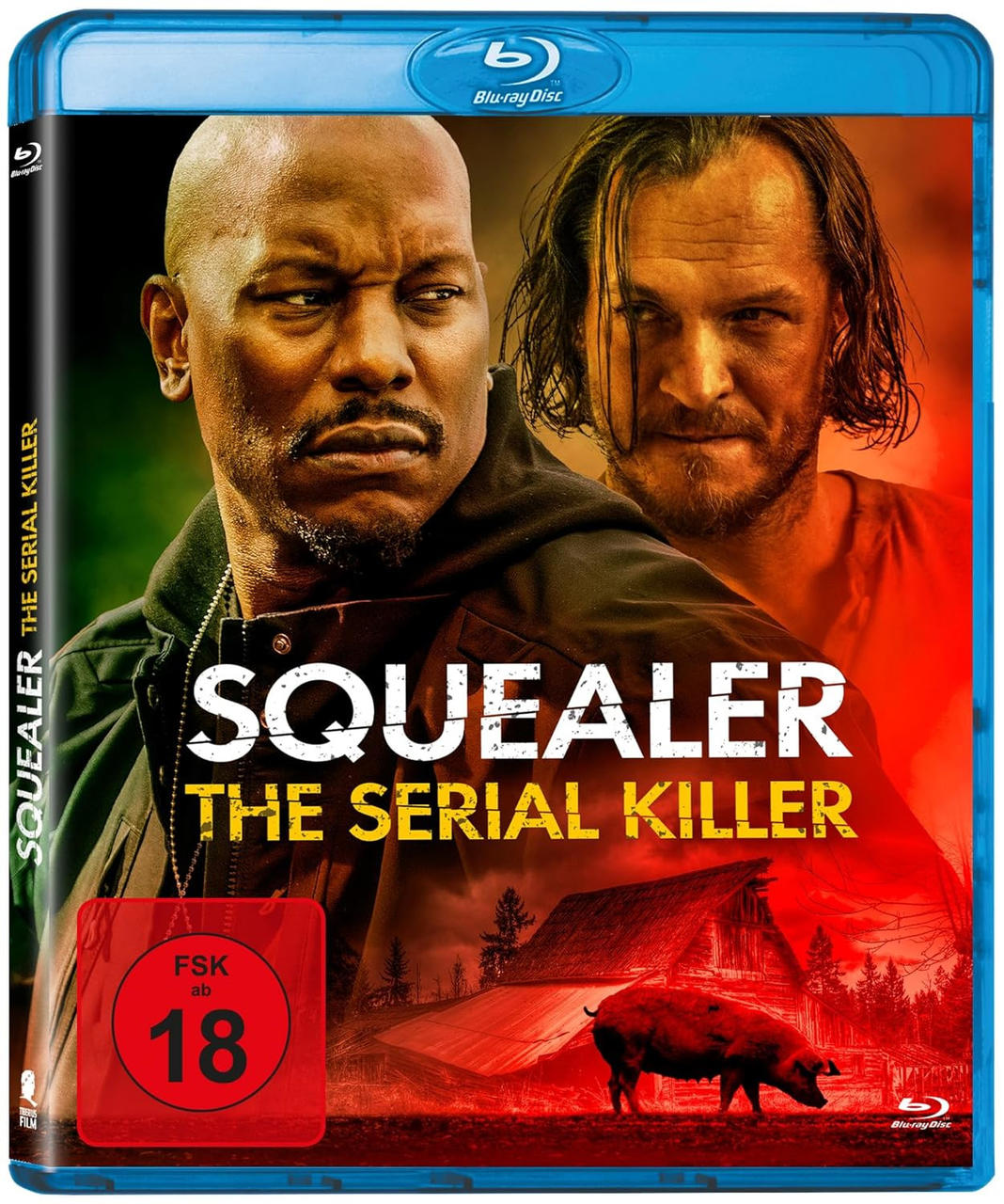 Filmcover für 'SQUEALER: THE SERIAL KILLER', mit zwei Schauspielern.