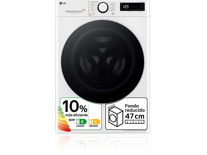 Lavadora secadora  Candy Smart CSWS 4852DWE/1-S, 8kg+5kg, 1400rpm, Vapor,  Certificado Woolmark, 15 programas, Blanco