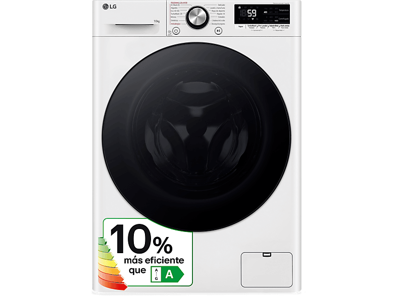 Comprar Lavadora 10kg , 1400rpm, Un 10% más eficiente que A