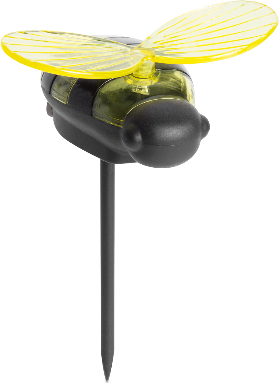 GARDEN OF EDEN Leszúrható szolár lámpa, méhecske, Fehér LED (11752)