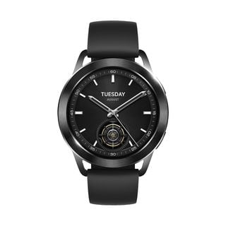 XIAOMI Watch S3 Smartwatch Edelstahl Fluorkautschuk, 22 mm, Black