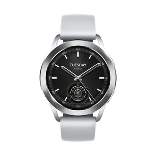 XIAOMI Watch S3 Smartwatch Edelstahl Fluorkautschuk, 22 mm, Silver
