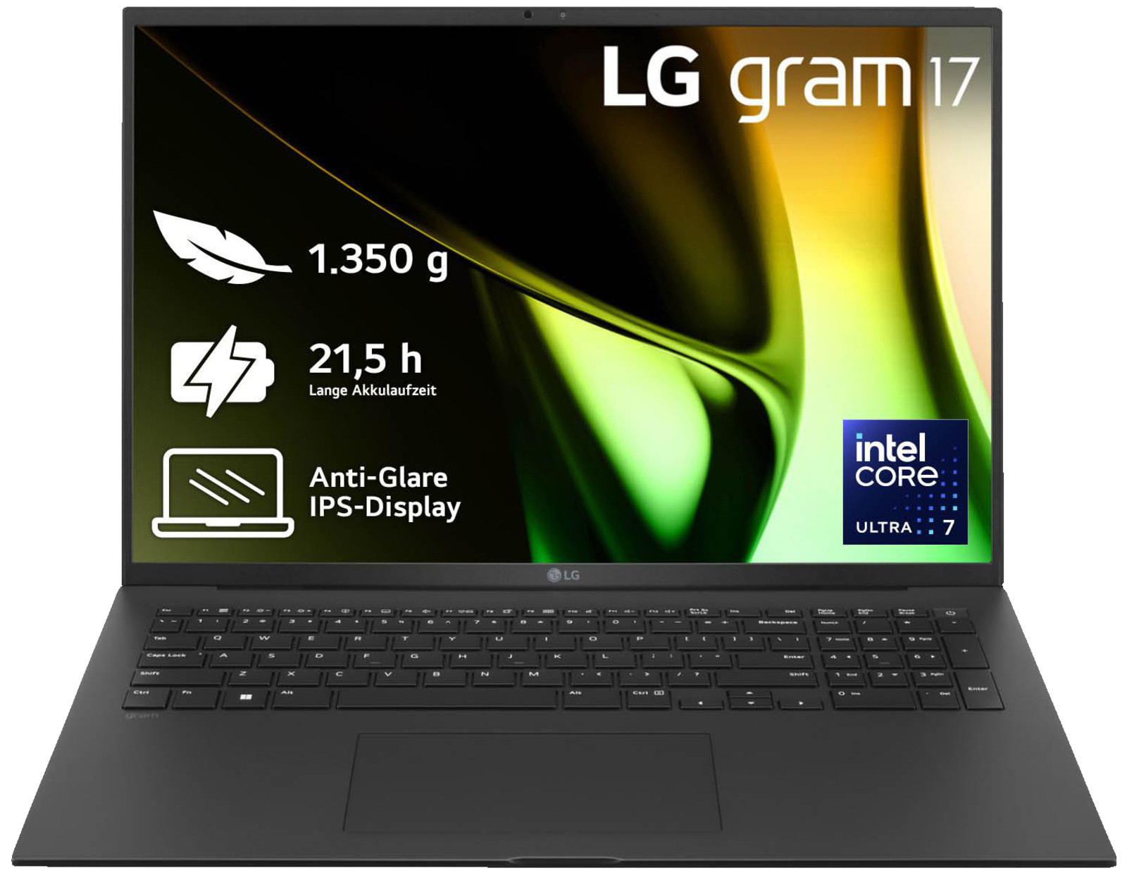 LG gram 17Z90S-G.AA75G, Notebook, mit 17 Zoll Display, Intel® Core™ Ultra 7,155H - Bild 1 von 1