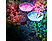 GARDEN OF EDEN Száloptikás szolár medúza, 70 cm, színes LED (11755)