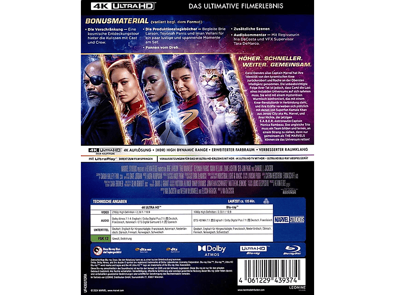 Thumbnail - The Marvels 4K Ultra HD Blu-ray +