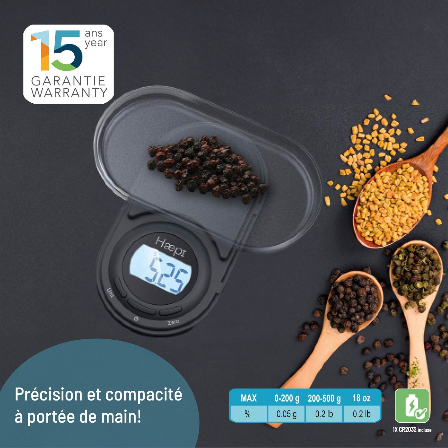 HAEPI Absolute Precison - Balance de cuisine