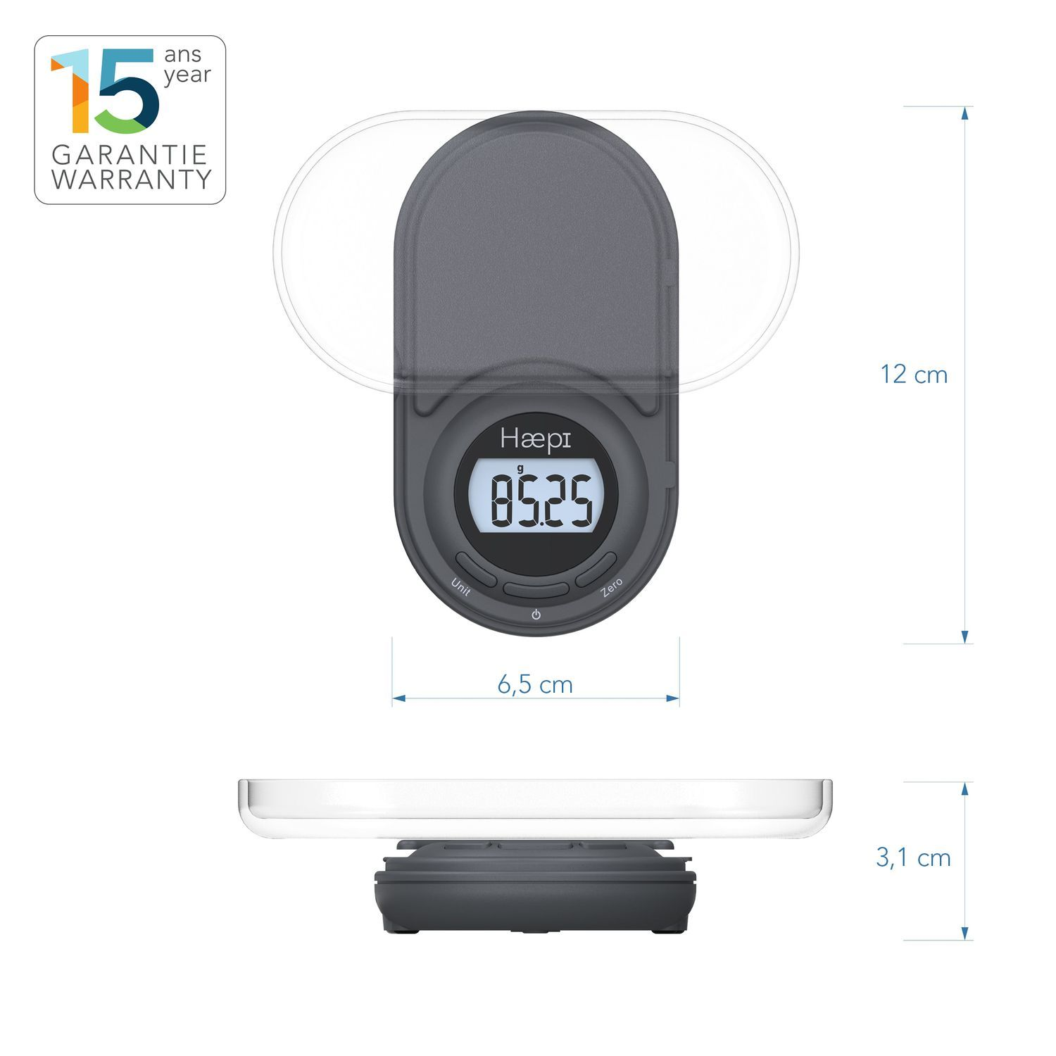 HAEPI Absolute Precision - Keukenweegschaal