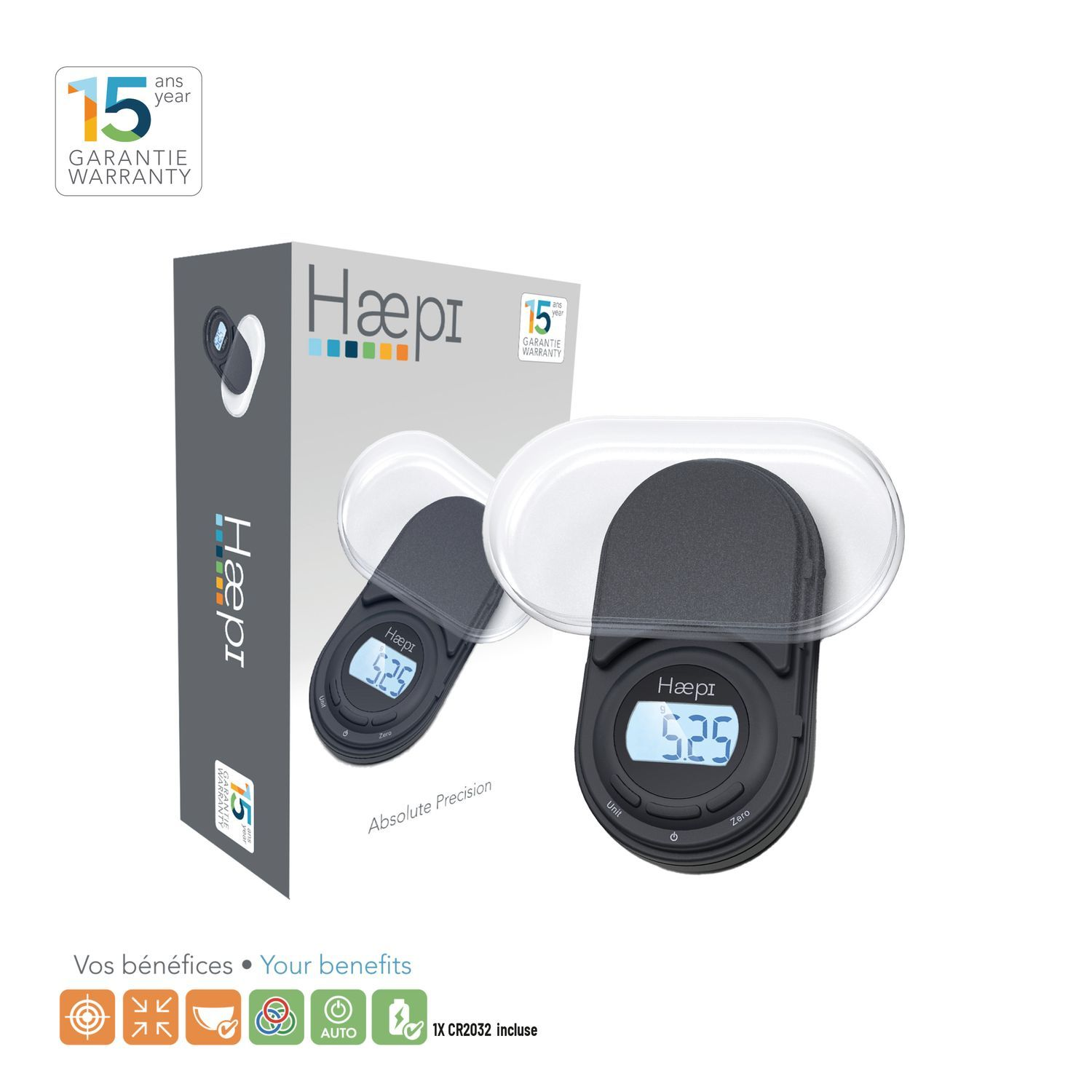 HAEPI Absolute Precision - Keukenweegschaal
