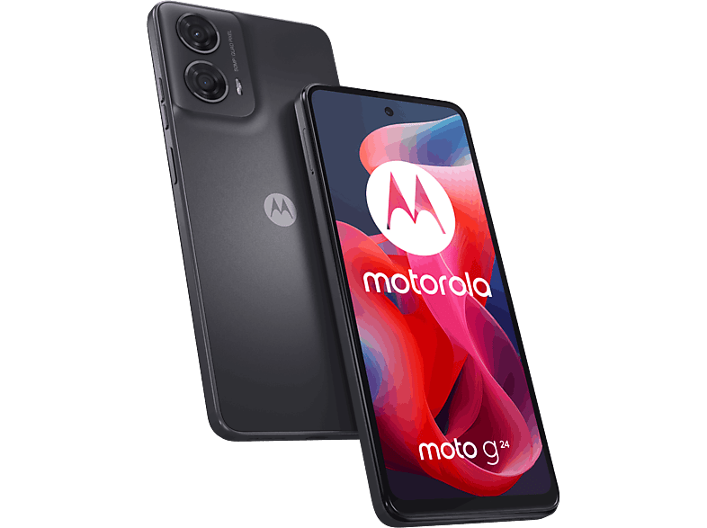 REACONDICIONADO Seminuevo Muy bueno Móvil - Motorola g24, Gris, 128GB, 8GB RAM, 6.56" HD+, MediaTek Helio G85, 5000 mAh, Android