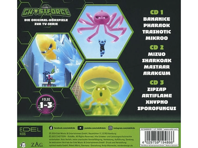 Ghostforce - Hörspiel-Box,Folge 1-3 [CD] — Foto 2 von 2