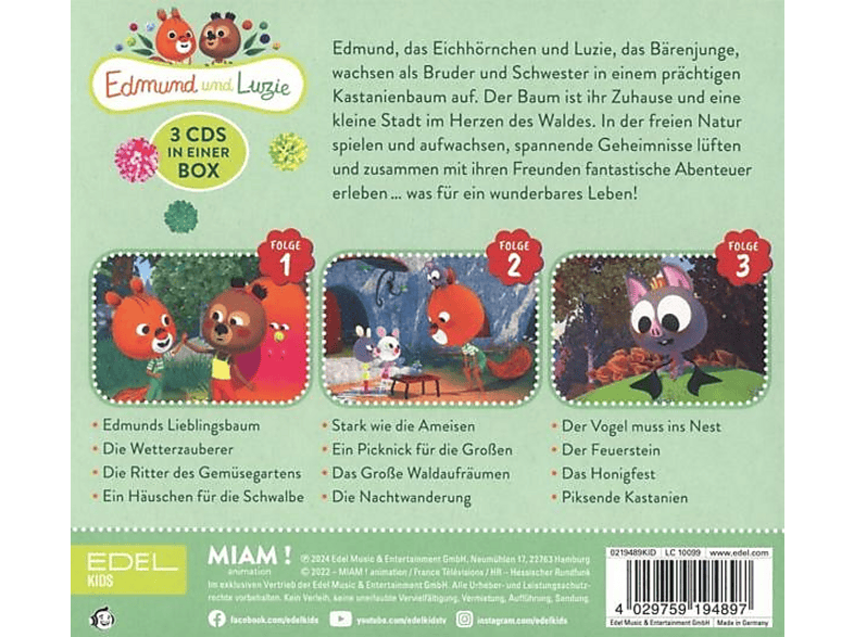 Edmund Und Luzie - Hörspiel-Box,Folge 1-3 Mit Blumentütchen [CD] — Foto 2 von 2