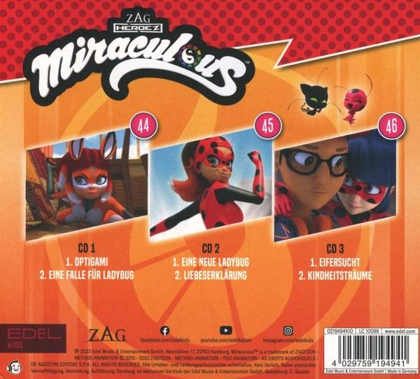 Miraculous CD-Cover mit Zeichentrickfiguren.