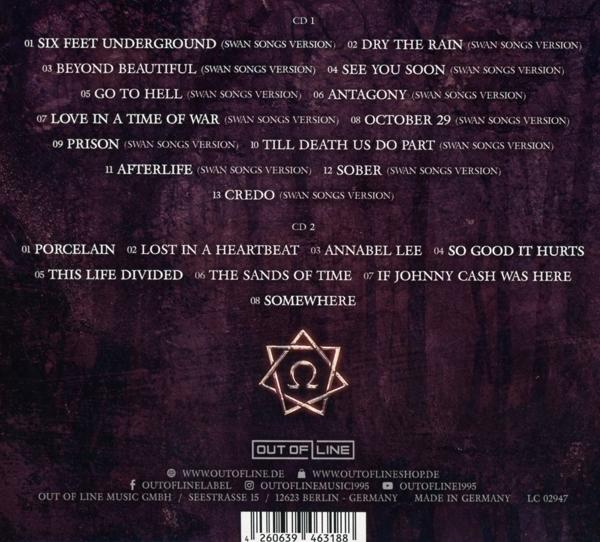 CD-Cover mit Titelliste: Six Feet Underground, Dry The Rain und andere. Dunkelvioletter Hintergrund.