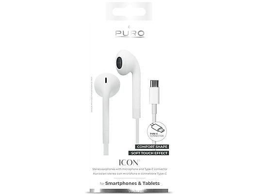 Słuchawki przewodowe PURO Icon Biały