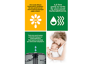 MEDISANA 45071 Aroma Fonksiyonlu 4.5L Buharlı Hava Nemlendirme Cihazı_7